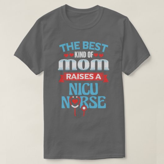Nicu Nurse Moederdag de beste soort mamakreel T-shirt (Design voorkant)