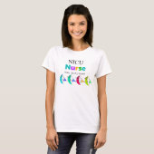 NICU Nurse Moon Stars and Babies T-shirt (Voorkant volledig)