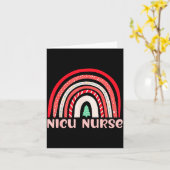 Nicu Nurse Neonatal Tiny Crew Christmas Holiday Nu Kaart (Gele Bloem)
