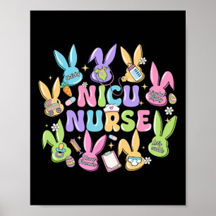 NICU Nurse Paasdag Neonatale Intensive Care Unit Poster