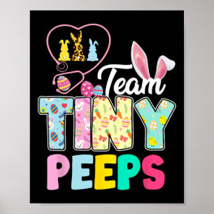 Nicu Nurse Pasen Team Tiny Humans Bunnies Stethos Poster