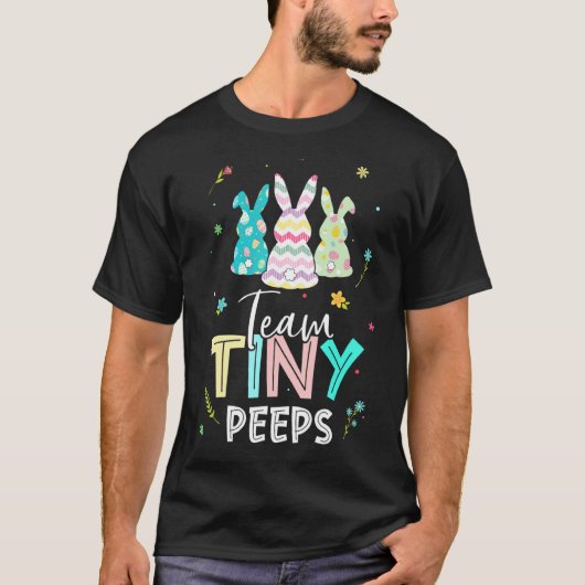 Nicu Nurse Pasen Team Tiny Humans Bunnies T-shirt (Voorkant)