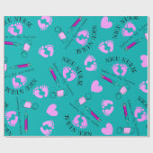 NICU Nurse Pattern Art Cadeaupapier (Vlak)