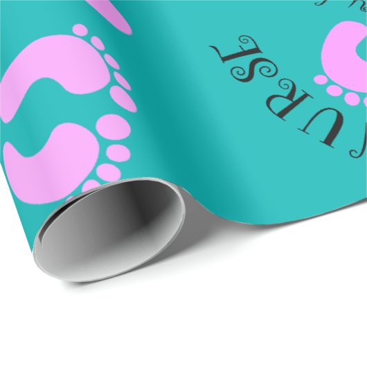 NICU Nurse Pattern Art Cadeaupapier (Rol Hoek)