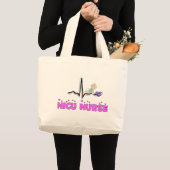 NICU Nurse QRS-ontwerp Grote Tote Bag (Voorkant (product))