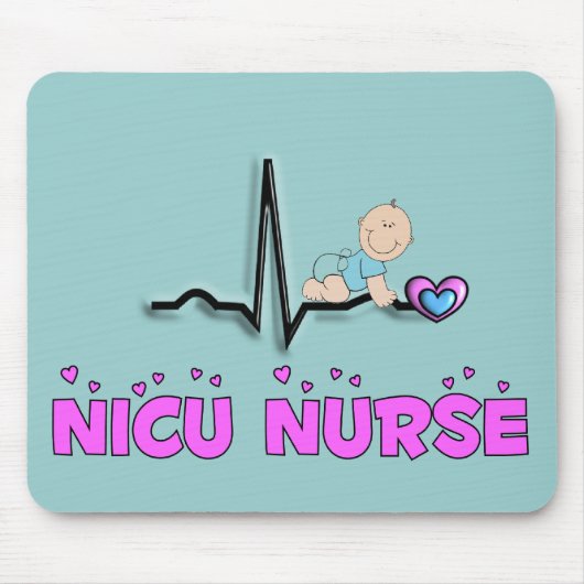 NICU Nurse QRS-ontwerp Muismat (Voorkant)
