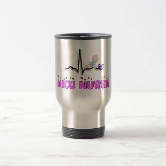 NICU Nurse QRS-ontwerp Reisbeker (Center)