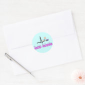 NICU Nurse QRS-ontwerp Ronde Sticker (Envelop)