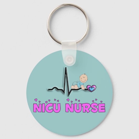 NICU Nurse QRS-ontwerp Sleutelhanger (Voorkant)