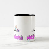 NICU Nurse QRS-ontwerp Tweekleurige Koffiemok (Center)