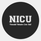 Nicu Nurse Ronde Sticker (Voorkant)