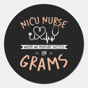 Nicu Nurse Ronde Sticker