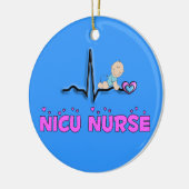 NICU Nurse Schattige kerstversiering Keramisch Ornament (Links)