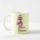 Nicu Nurse Sock Monkey Design Giften Koffiemok (Links)