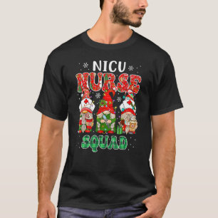 NICU Nurse Squad Kerstmis Gnomes Cute Neonatal Nu T-shirt