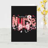 Nicu Nurse Stethoscope Coquette Bow Heart Valentin Kaart (Gele Bloem)