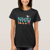 NICU Nurse T Shirt: Beneath the Waves Cute Tee T-shirt (Voorkant)