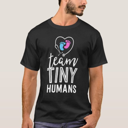 Nicu Nurse Team Tiny Humans Neonatal Icu Nursing T-shirt (Voorkant)