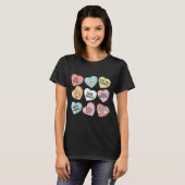 Nicu Nurse Valentine's Day Heart Candy Neonatal Ic T-shirt (Voorkant volledig)
