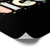 Nicu Nurse Valentine's Day Heart Stethoscope Scrub Poster (Hoek)