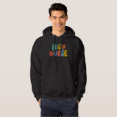 Nicu Nurse Week Groovy Appreciation Day For Women Hoodie (Voorkant volledig)
