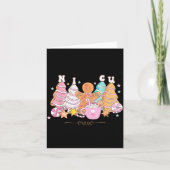 Nicu Nurse Xmas Gingerbread Neonatal Intensive Car Kaart (Voorkant)