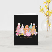 Nicu Nurse Xmas Gingerbread Neonatal Intensive Car Kaart (Gele Bloem)