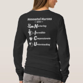 NICU NURSES zijn lange mouwen T-shirt (Achterkant)