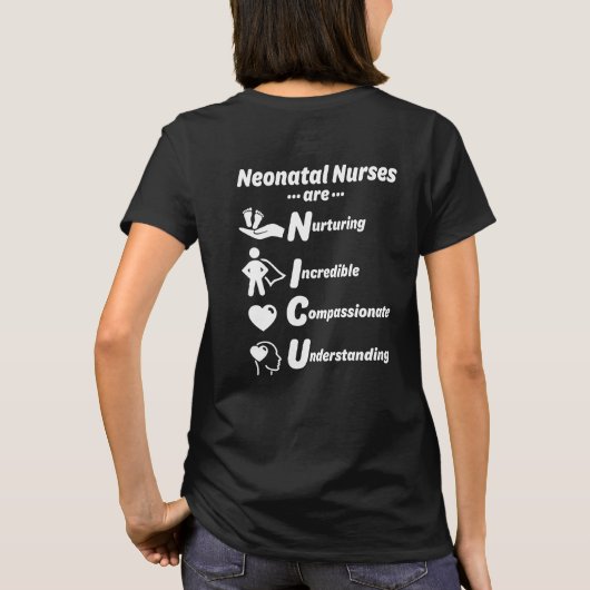 NICU NURSES zijn NNP-T-shirt T-shirt (Achterkant)