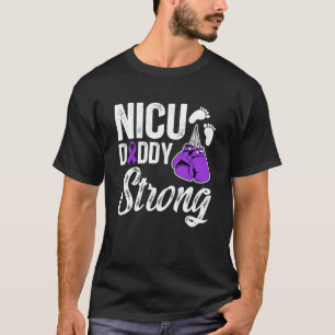 NICU-papa Micro Preemie-baby Vader van NICU-krijge T-shirt