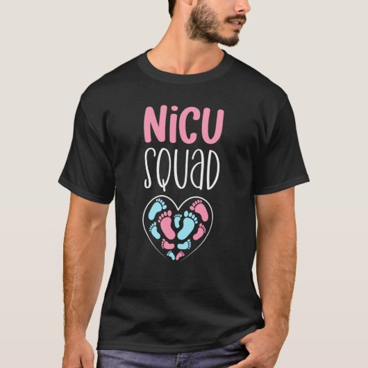NICU Squad Pediatrician Neonatal NICU Nurse T-shirt (Voorkant)