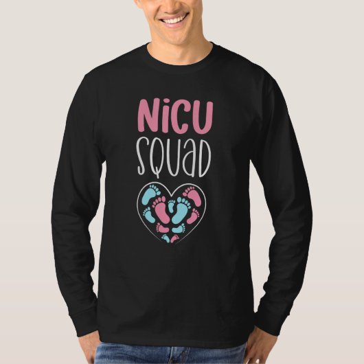 NICU Squad Pediatrician Neonatal NICU Nurse T-shirt (Voorkant)