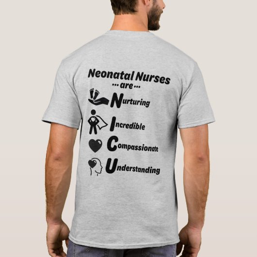 NICU-URSES zijn MANNEN shirt (Achterkant)