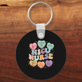 Nicu Valentine Nicu Nurse Valentines Day Icu Nurse Sleutelhanger (Voorkant)
