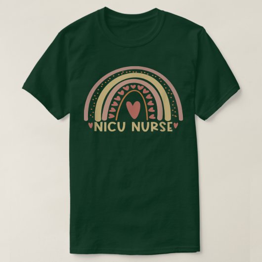 NICU verpleegkundige Boho regenboogstudente T-shirt (Design voorkant)