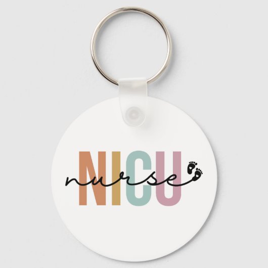 NICU Verpleegkundige Gift Neonatale Intensive Care Sleutelhanger (Voorkant)