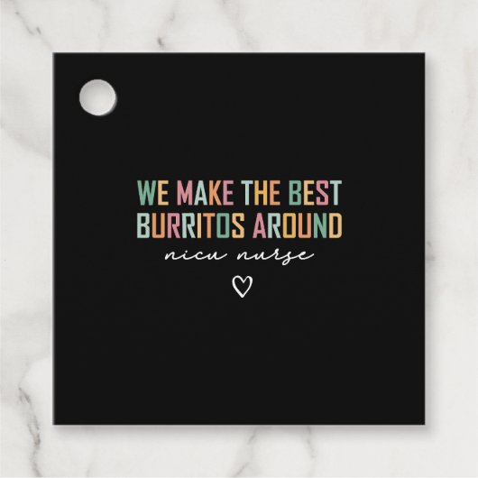 NICU Verpleegkundige Shirt Wij maken het beste Bedankjes Labels (Voorkant)