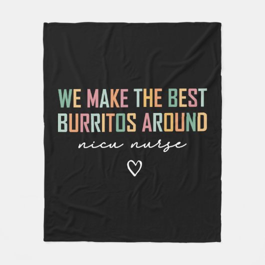NICU Verpleegkundige Shirt Wij maken het beste Fleece Deken (Voorkant)
