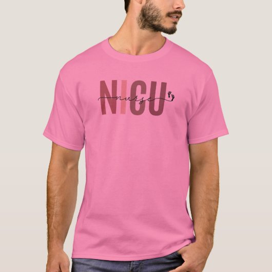 NICU Verpleegkundige T-shirt, Neonatale IC-Shirten T-shirt (Voorkant)