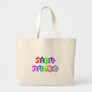 NICU VERPLEEGSTER PUZZEL STUK GROTE TOTE BAG