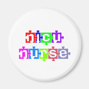 NICU VERPLEEGSTER PUZZEL STUK MAGNEET