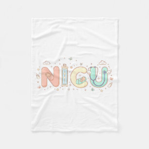 Nicu-verpleegster Valentijnsdag Hart Stethoscoop W Fleece Deken