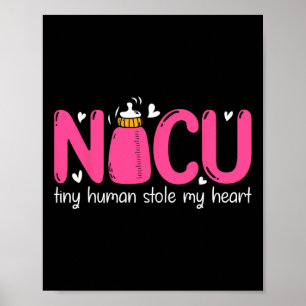 Nicu-verpleegster Valentijnsdag Kleine Mensjes Sta Poster