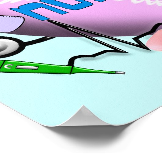 NICU Zurse Canvas ARt Afdrukken 3D grafisch ontwer Poster (Hoek)