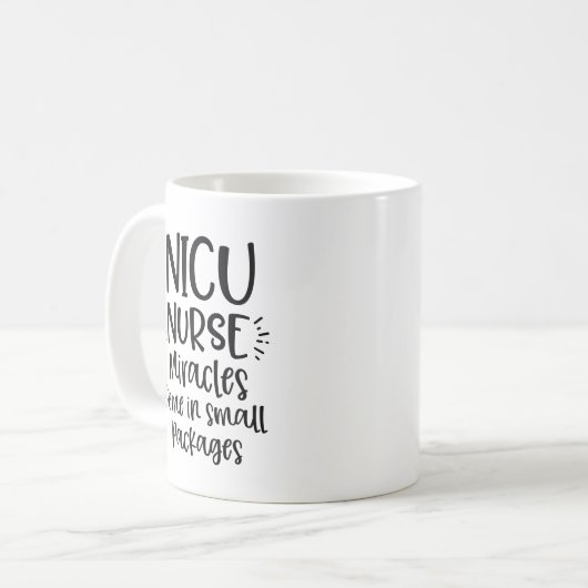 NICU Zurse koffie mok citaat RN LVN Gift (Voorkant links)
