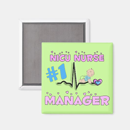NICU Zurse Manager Gifts Magneet (Voorkant / Achterkant)