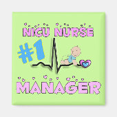 NICU Zurse Manager Gifts Magneet (Voorkant)