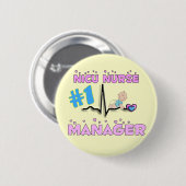 NICU Zurse Manager Gifts Ronde Button 5,7 Cm (Voorkant /achterkant)