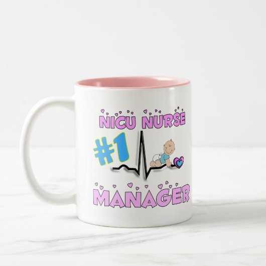 NICU Zurse Manager Gifts Tweekleurige Koffiemok (Links)