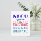 NICU Zuurste Grootste Harten voor Littlest Mensen Briefkaart (Staand voorkant)